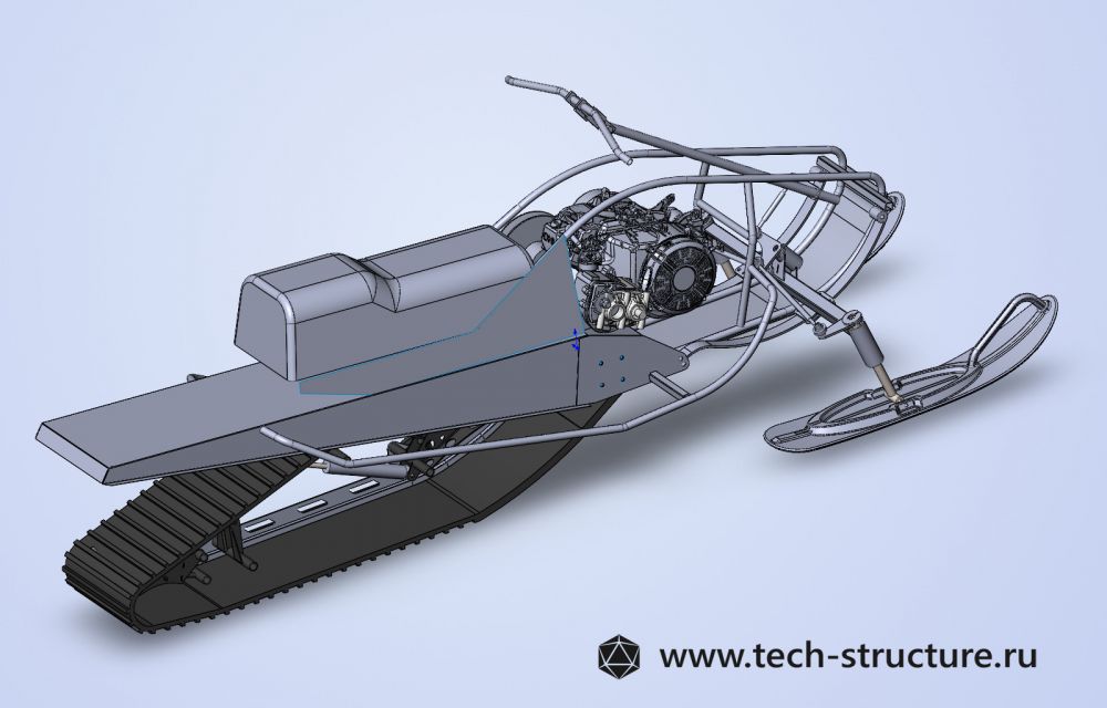 Конструкция снегохода