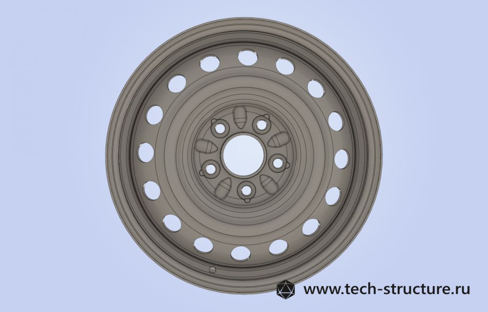 CAD модель колеса